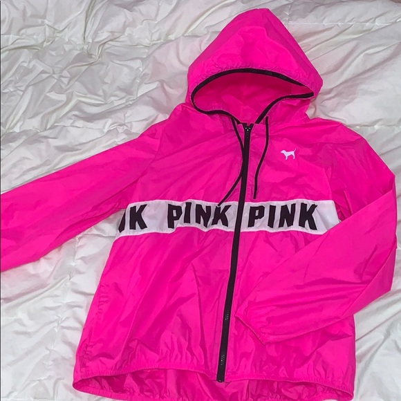 hot pink windbreaker jacket